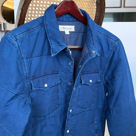 Madewell Other - Madewell Blue Lightweight Shirt Jacket